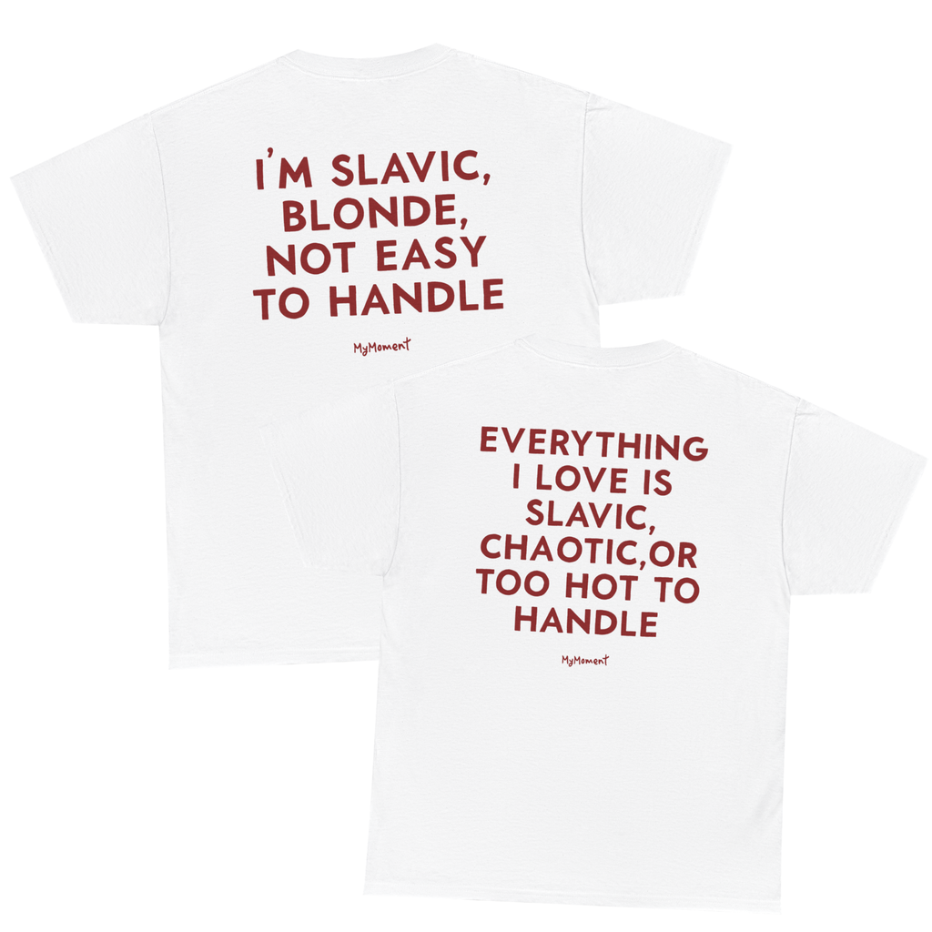 Matching Slavic Couple Shirts – I’m Slavic Blonde & Everything I Love Is Slavic Tees
