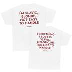 Matching Slavic Couple Shirts – I’m Slavic Blonde & Everything I Love Is Slavic Tees