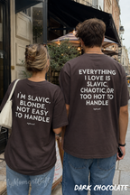 Matching Slavic Couple Shirts – I’m Slavic Blonde & Everything I Love Is Slavic Tees