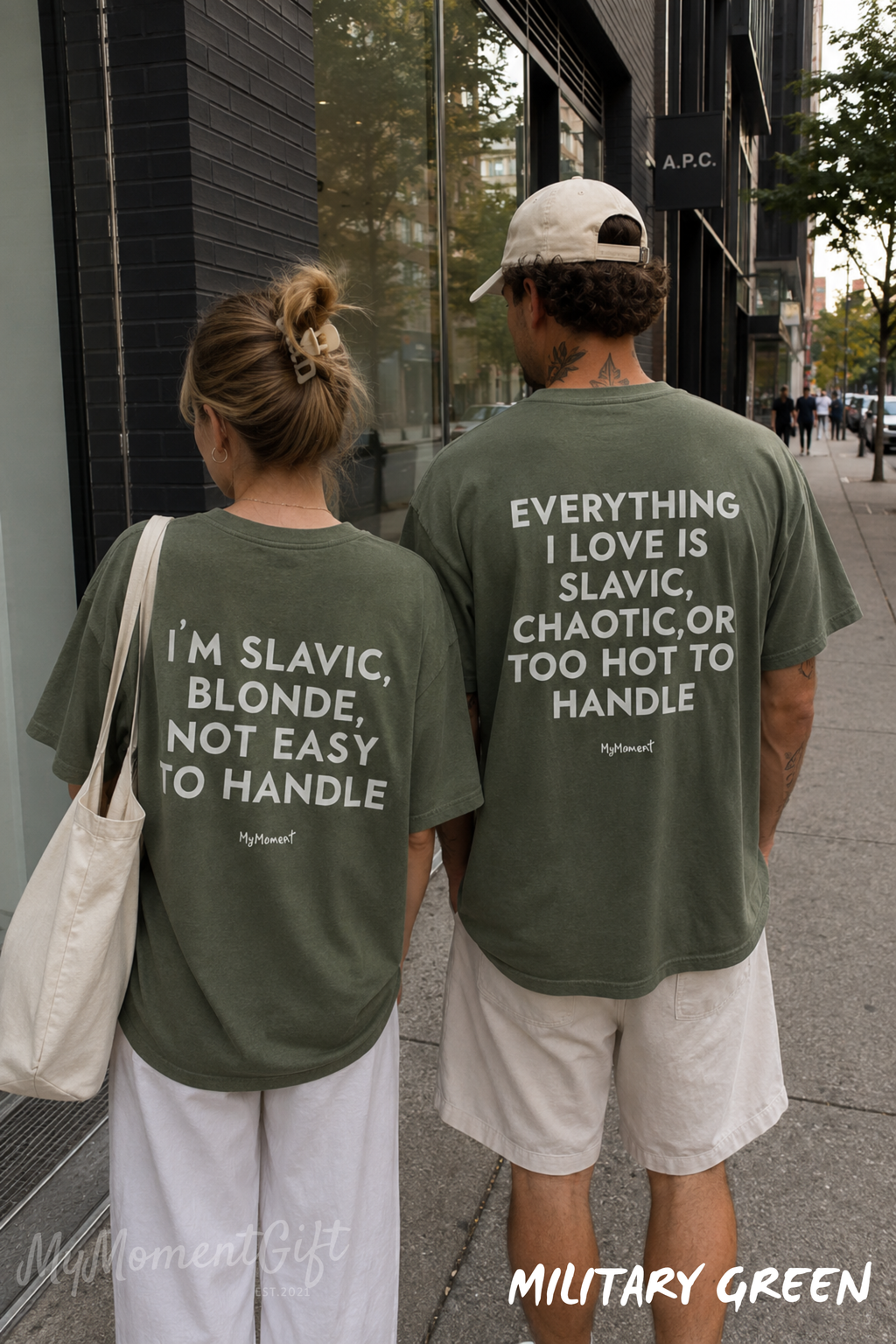 Matching Slavic Couple Shirts – I’m Slavic Blonde & Everything I Love Is Slavic Tees
