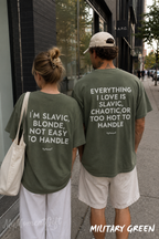 Matching Slavic Couple Shirts – I’m Slavic Blonde & Everything I Love Is Slavic Tees
