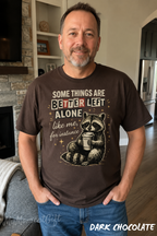 Some Things Are Better Left Alone Raccoon Shirt – Funny Coffee Lover Graphic Tee