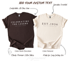 Custom 90th Birthday Family Shirts | EST 1936 Birthday Shirt | Celebrating The Legend 1936 Crew Shirts