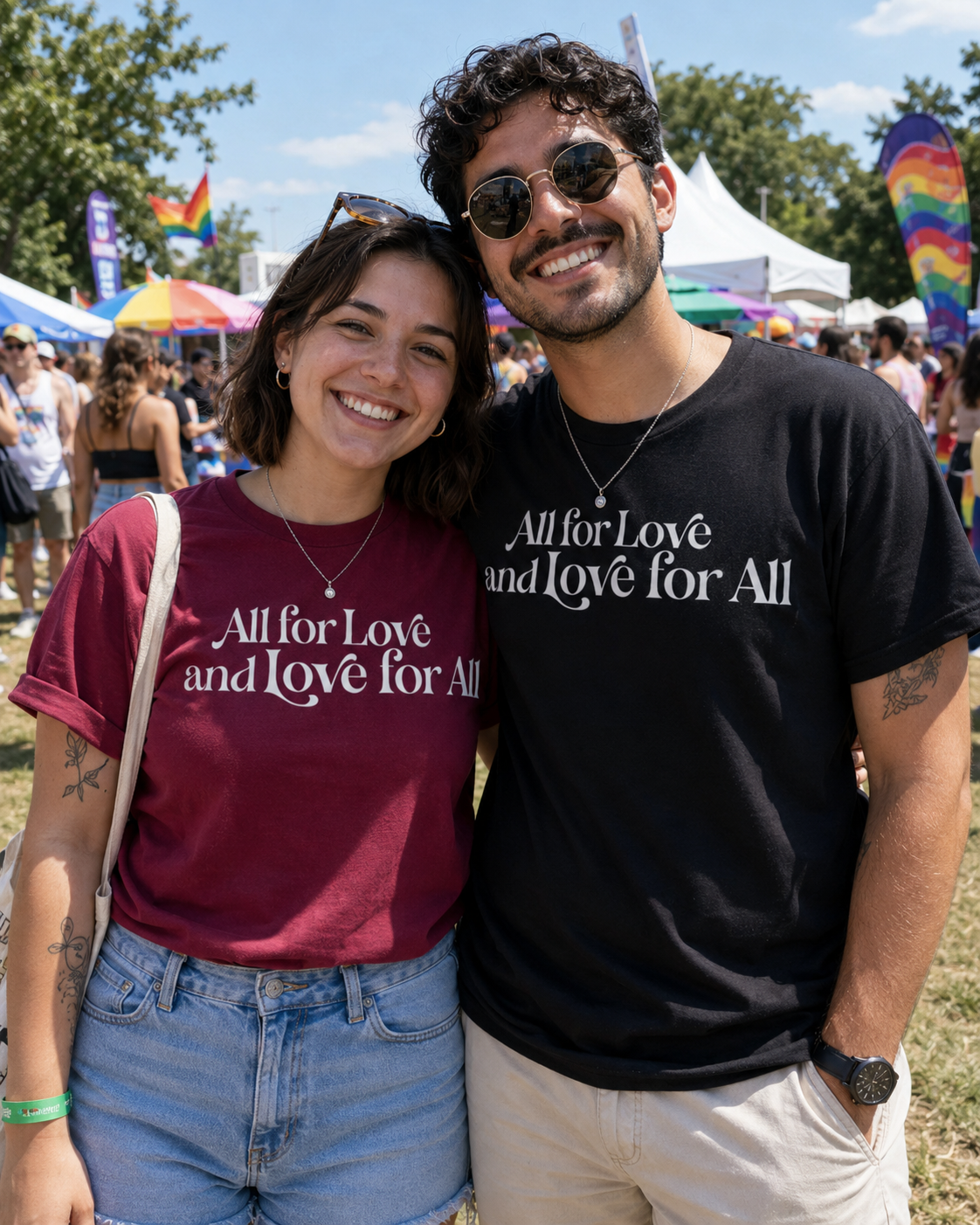 All for Love and Love for All | Gay Ally Shirt