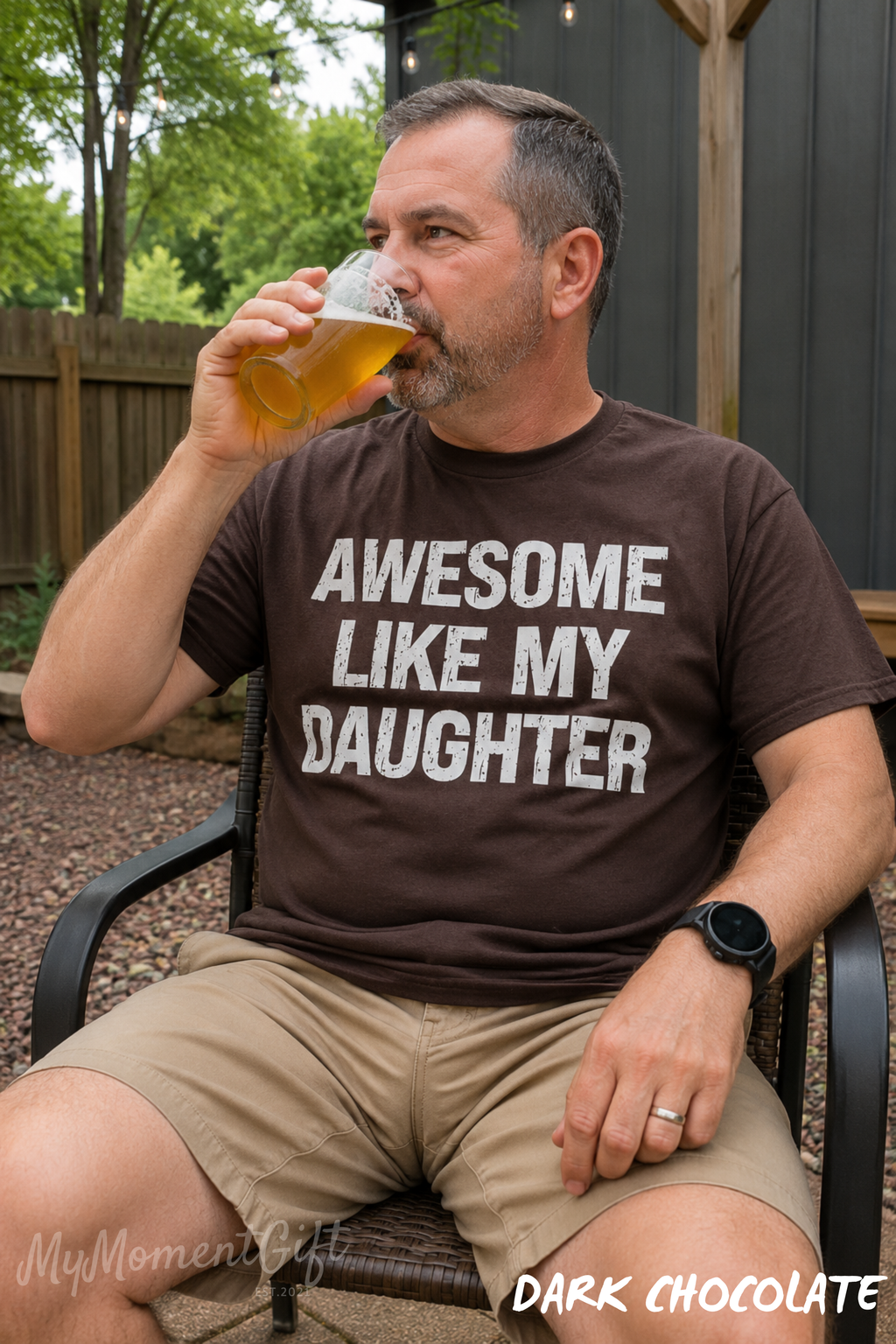 Awesome Like My Daughter Shirt | Funny Proud Parent Graphic Tee