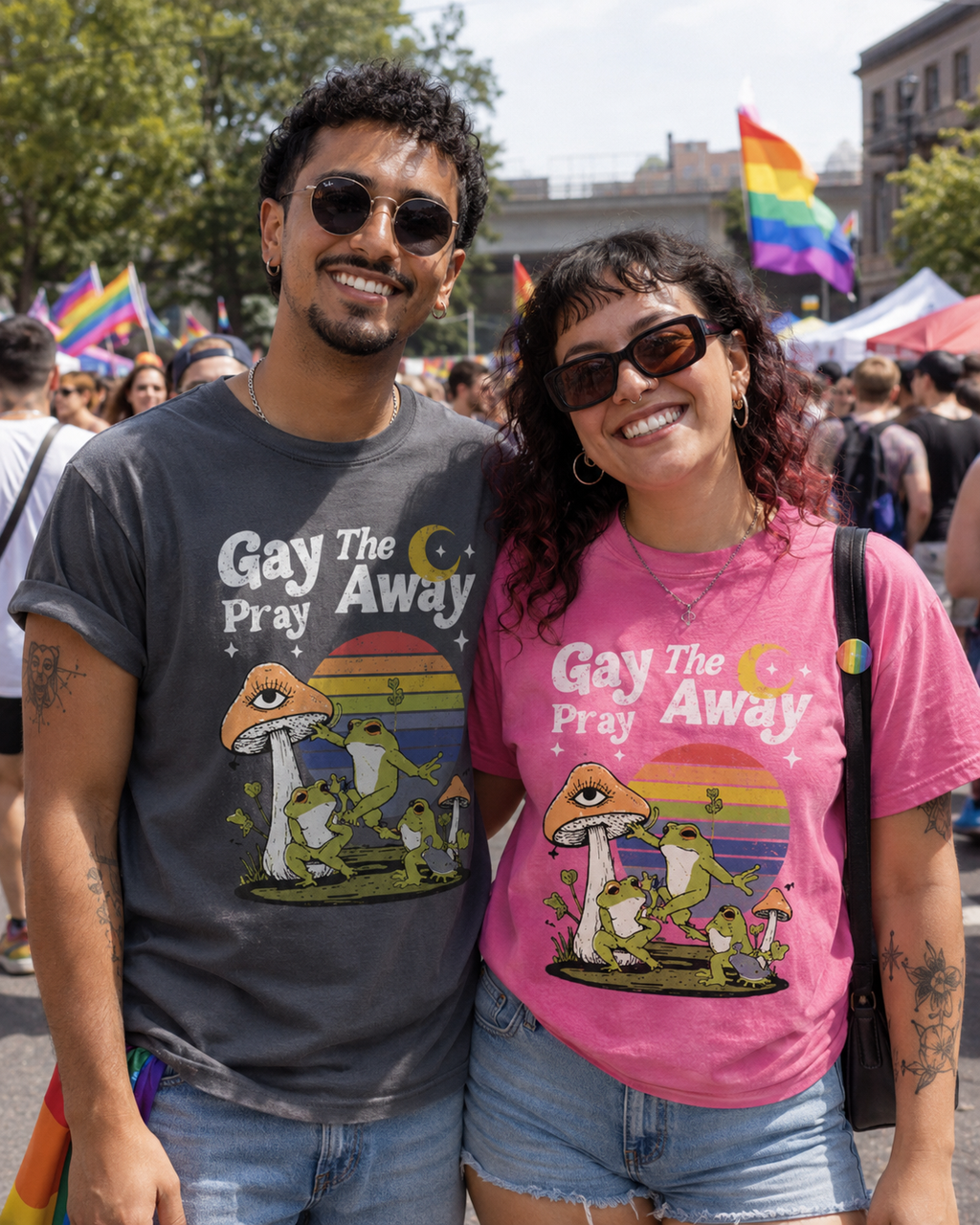 Gay The Pray Away - Funny Gay Christian Comfort Color Unisex T-Shirt