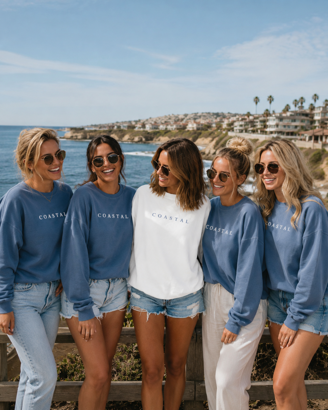 Coastal Sweatshirt, Coastal Girls Trip Crewneck, Matching Travel Sweatshirt
