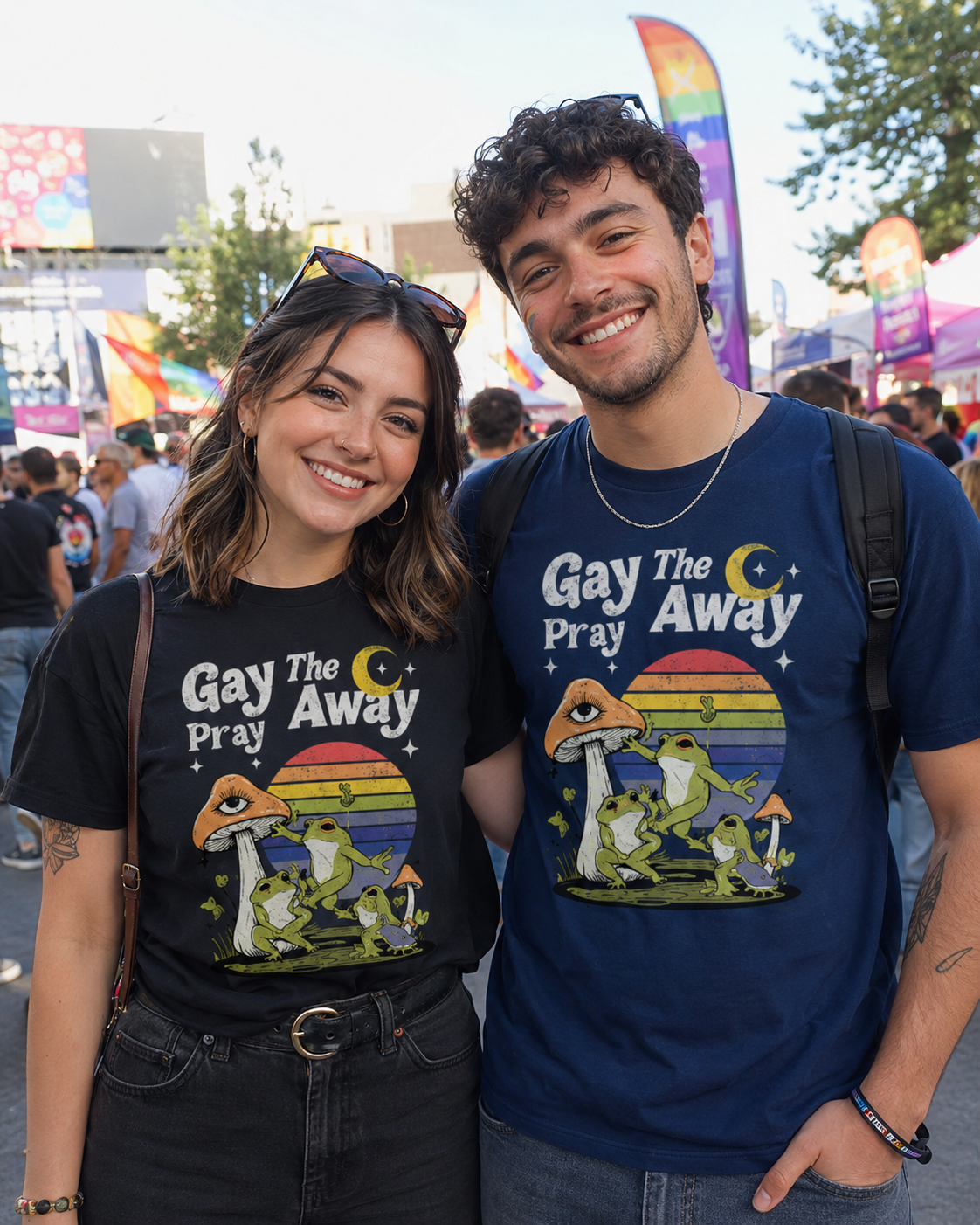 Gay The Pray Away | Graphic LGBTQ Pride Shirt