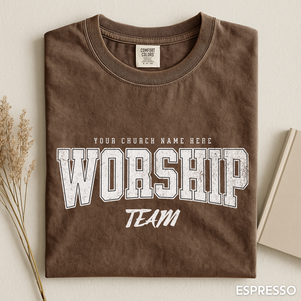 Worship Team Shirt For Church Staff - Personalized Sunday School Matching Shirts