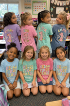 Personalized Hello First Grade Shirt for Girls, Custom 1st Grade Kids Tee