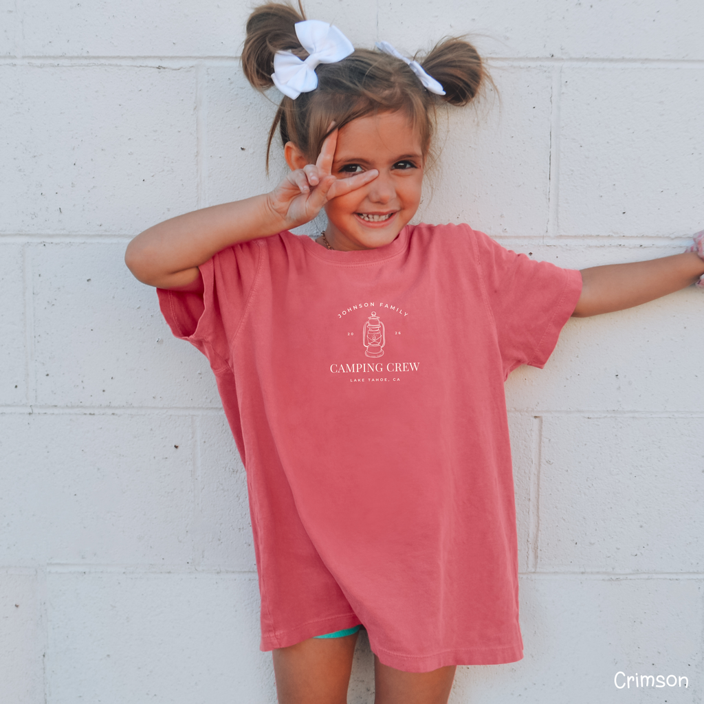 Camping Matching Shirts | Family Camping Shirts | Camping Crew Tee - Kids Size