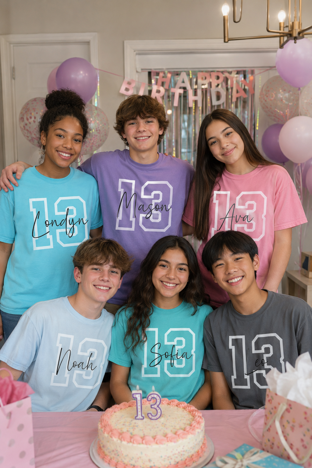 13th Birthday Shirt | For 13 Year Old Birthday Boy and Girl
