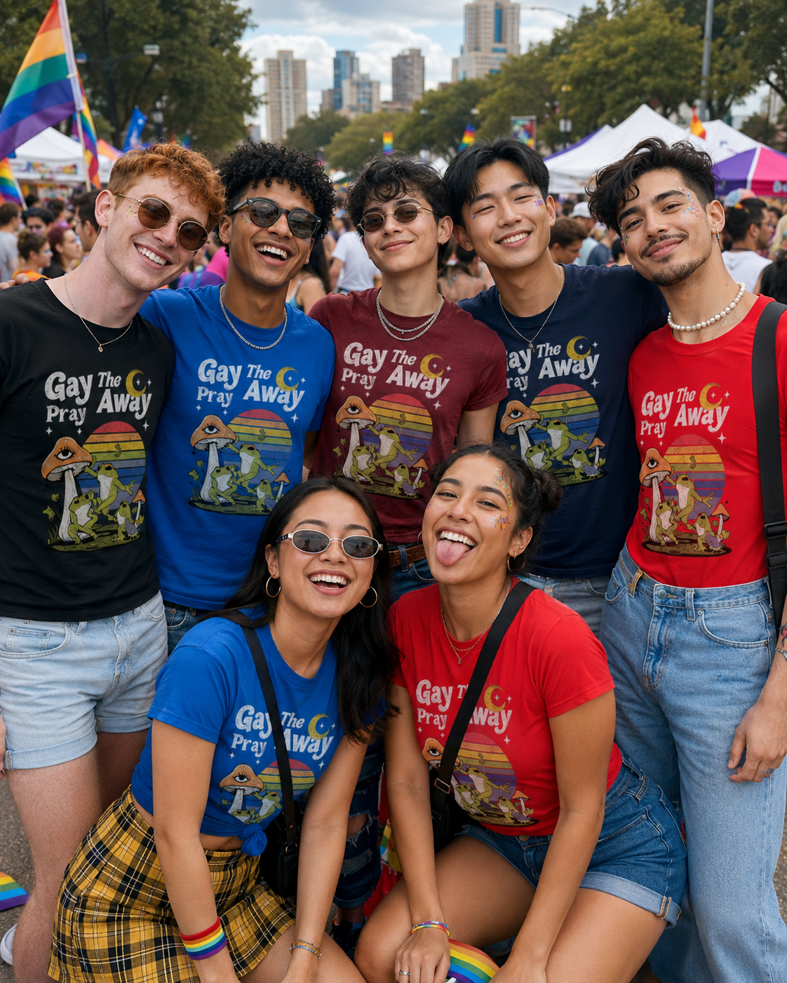 Gay The Pray Away | Graphic LGBTQ Pride Shirt