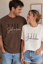 The + Family Name - Custom Wedding Crew Shirt