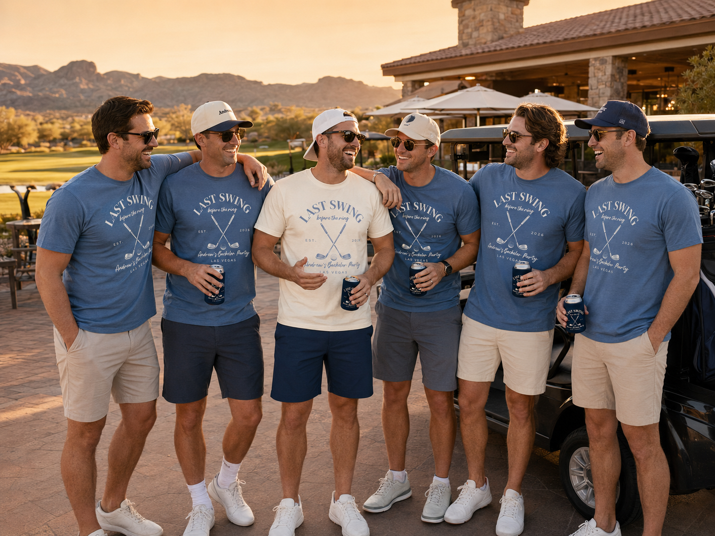 Golf Bachelor Party Shirt - Last Swing Before the Ring Groom Crew