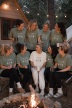 Happy Camper Bachelorette Shirt - Personalized Bride Crew