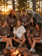 Happy Camper Bachelorette Shirt - Personalized Bride Crew