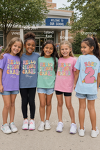 Personalized Hello Second Grade Shirt for Girls, Custom 2nd Grade Kids Tee