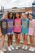 Personalized Sixth Grade Shirt for Girls | Hello 6th Grade Tee