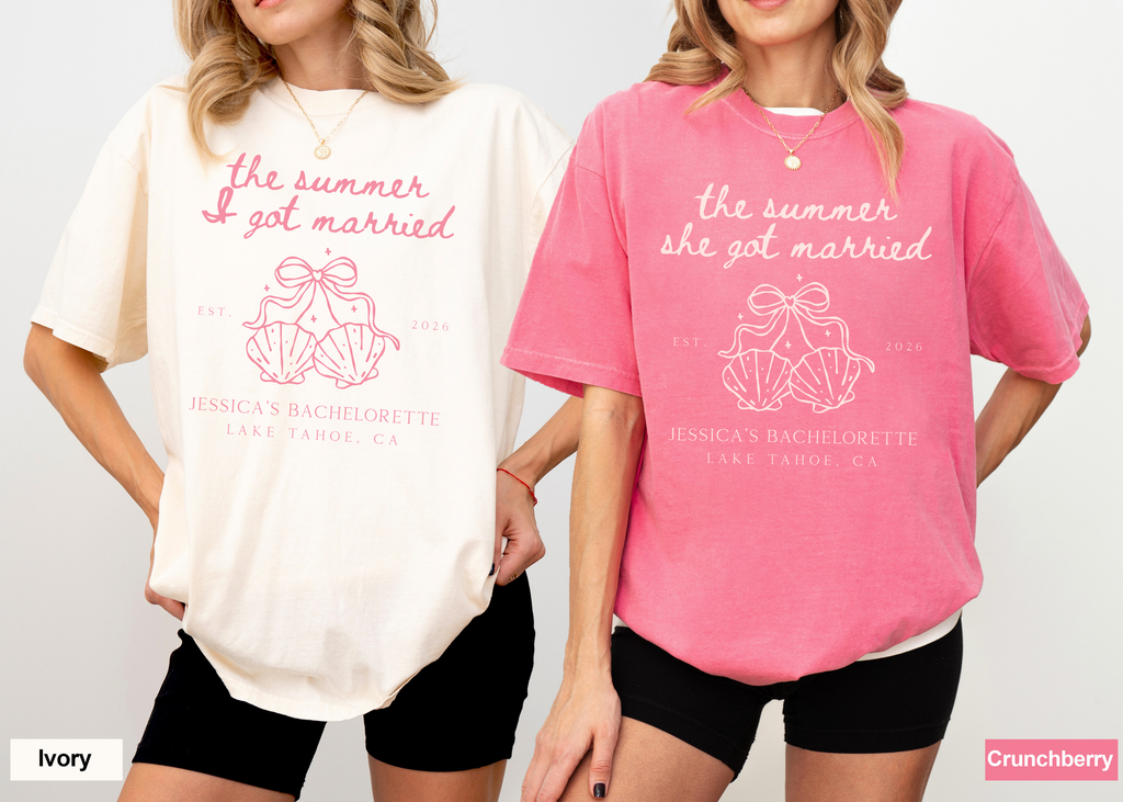 Seashell Bachelorette Shirt - Summer Bride Crew Tee