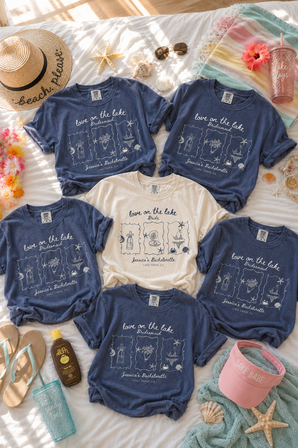 Love On The Lake - Custom Bridal Party Tee