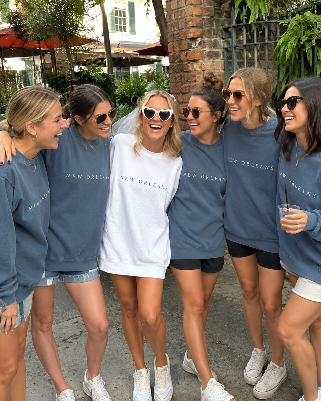 New Orleans Bachelorette Sweatshirt, Bride and Bridesmaid Matching Sweatshirts, Girls Trip Crewneck