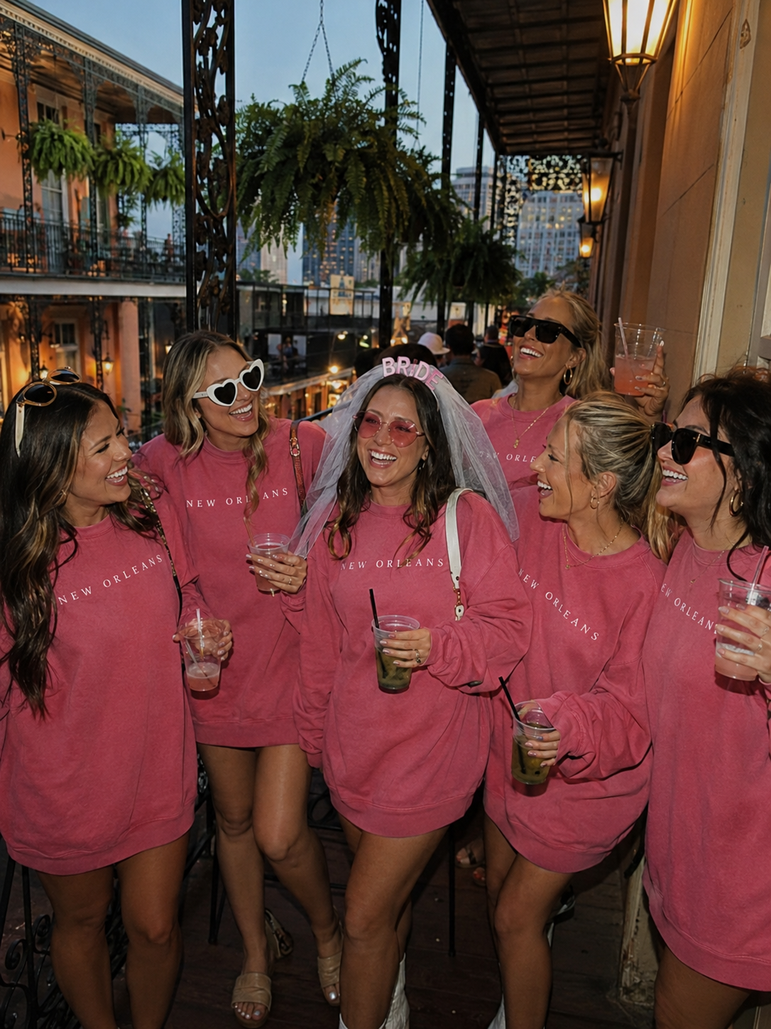 New Orleans Bachelorette Sweatshirt, Bride and Bridesmaid Matching Sweatshirts, Girls Trip Crewneck