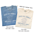 Ocean Tides Beach Birthday Girls Trip Shirts