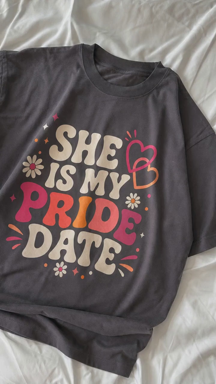 Lesbian Couple Shirt - She Is My Pride Date Matching Tee