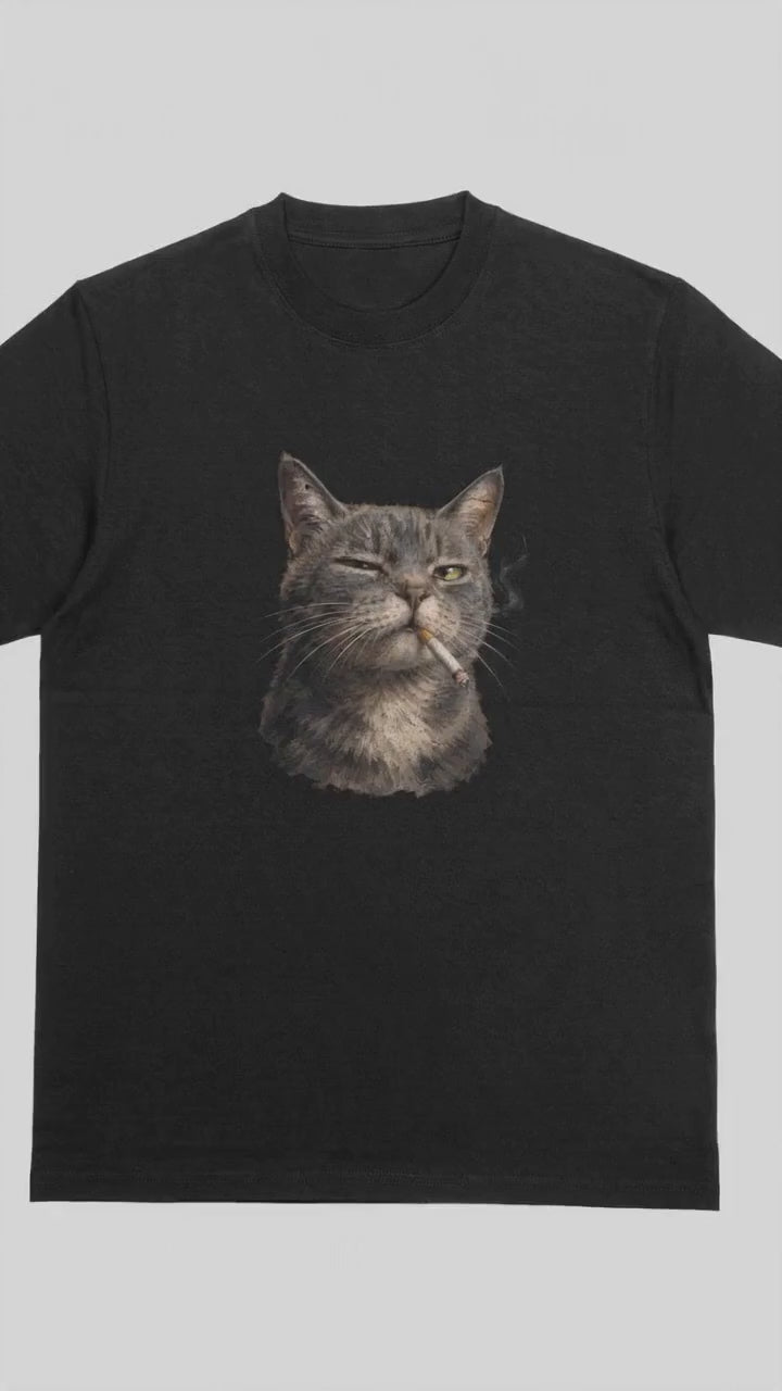 Funny Cat Shirt | Sarcastic Moody Cat Graphic Tee