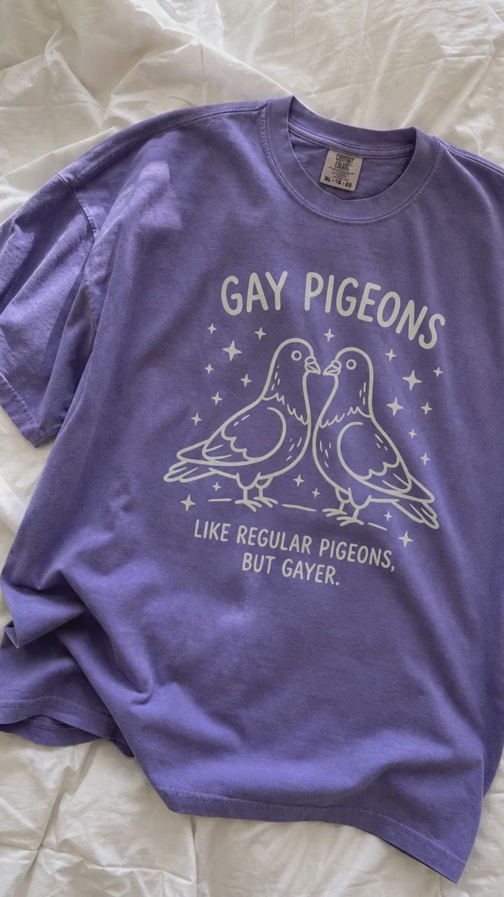 Gay Pigeons Shirt | Funny LGBTQ Pride Graphic Tee