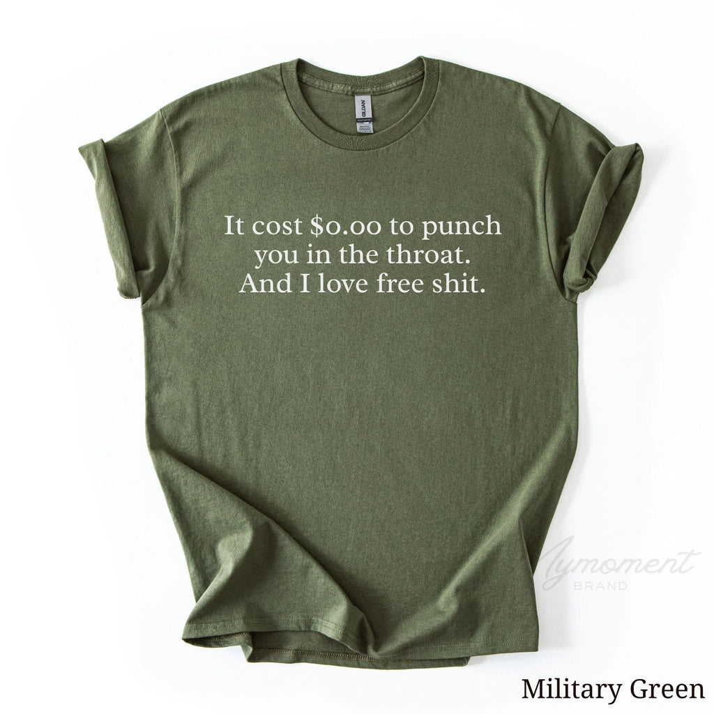 Funny Sarcastic Throat Punch Shirt | Rude Graphic Novelty Tee