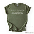 Funny Sarcastic Throat Punch Shirt | Rude Graphic Novelty Tee