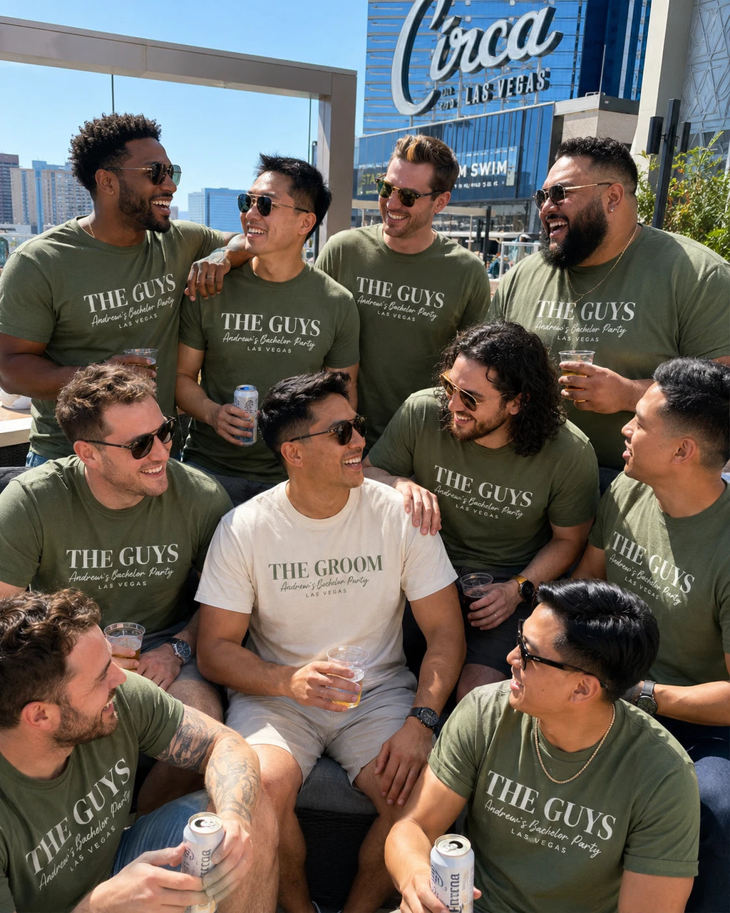 Custom Groom Drinking Team bachelor party T-shirt | Groom team bachelor
