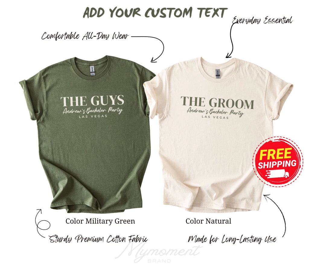 Custom Groom Drinking Team bachelor party T-shirt | Groom team bachelor