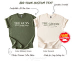 Custom Groom Drinking Team bachelor party T-shirt | Groom team bachelor