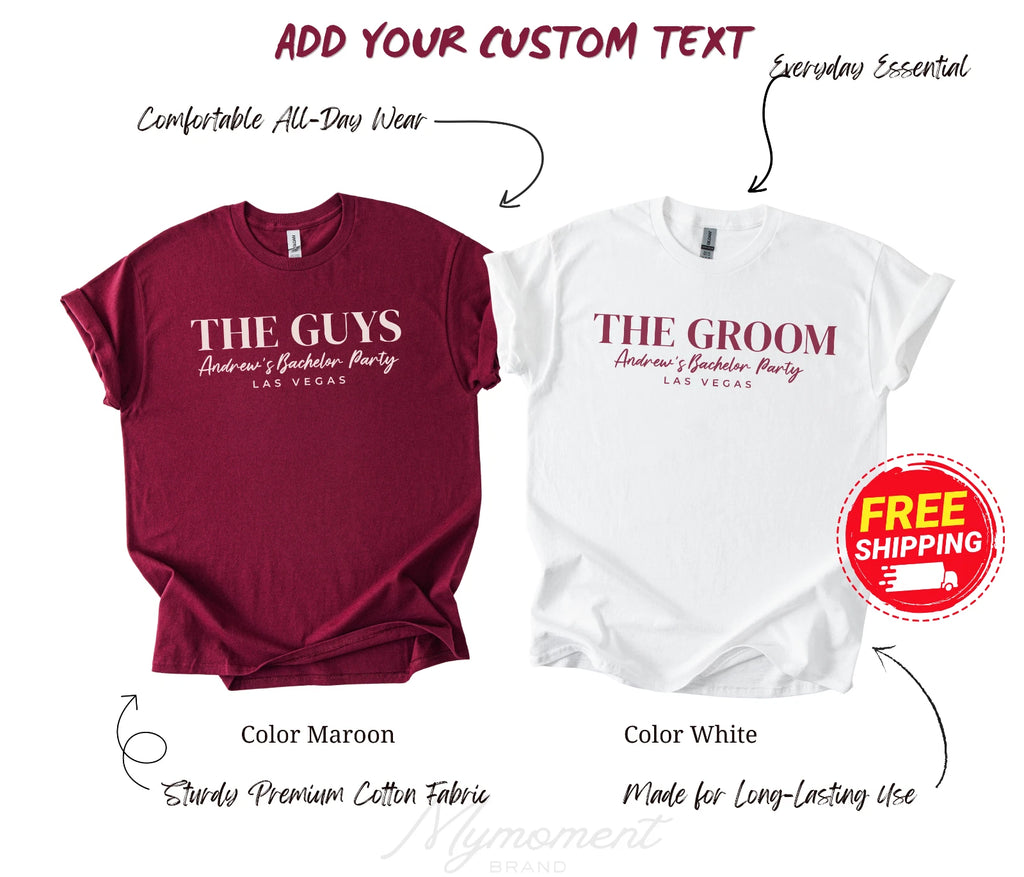 Custom Groom Drinking Team bachelor party T-shirt | Groom team bachelor