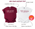 Custom Groom Drinking Team bachelor party T-shirt | Groom team bachelor