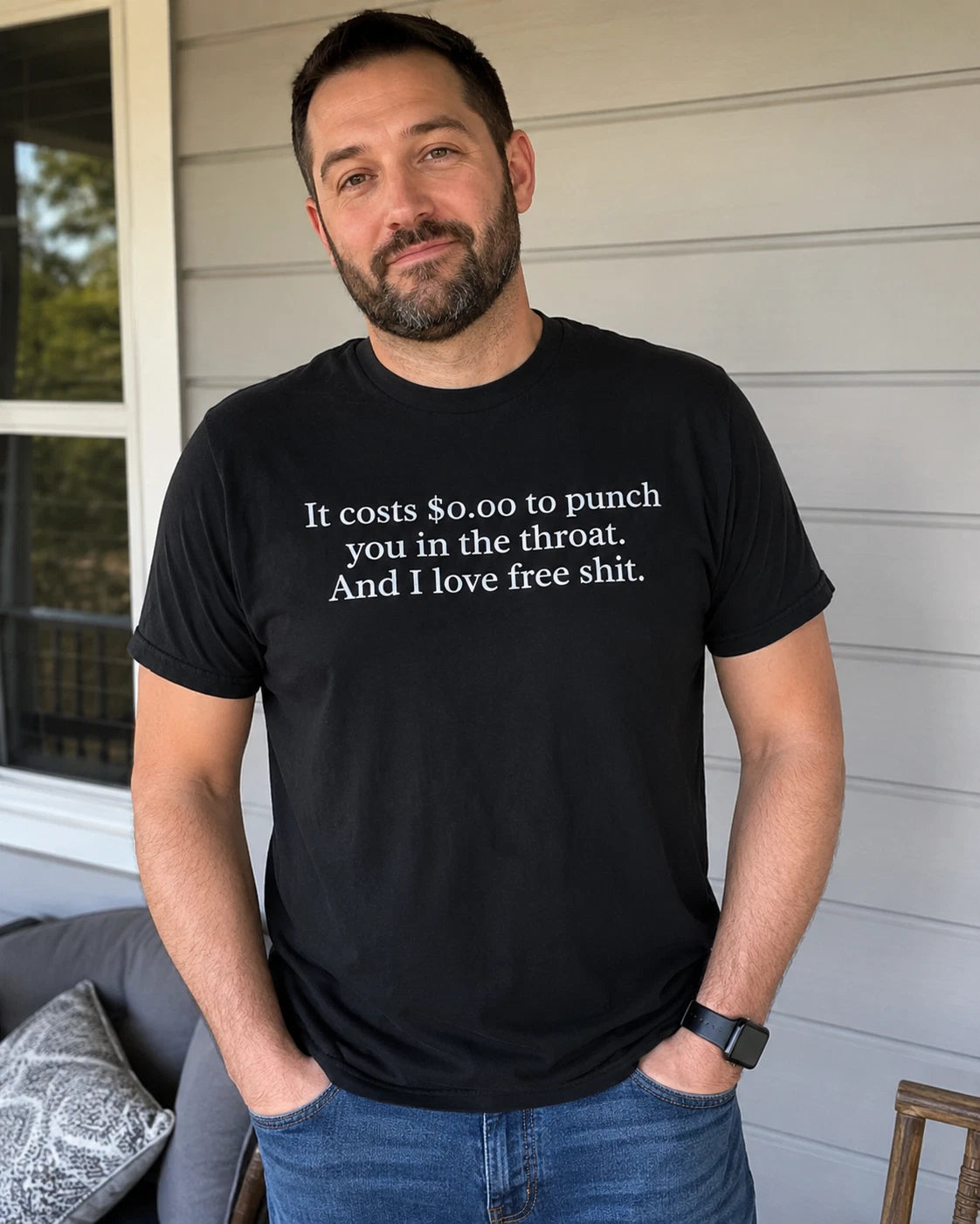 Funny Sarcastic Throat Punch Shirt | Rude Graphic Novelty Tee