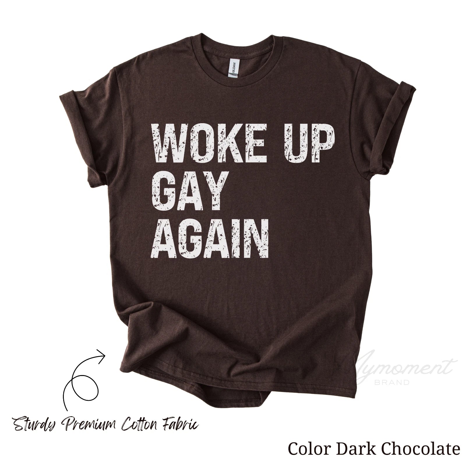 Woke up Gay Again | Funny LGBTQ Pride Month T-shirt