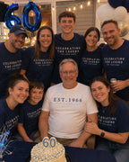 60th Birthday Squad Shirts | Family Matching Birthday T-Shirts
