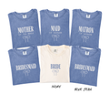 Matching Bride & Bridesmaid Shirts with Bow Design
