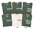 Matching Bachelor Party Shirts for Groom, Best Man & Family