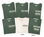 Matching Bachelor Party Shirts for Groom, Best Man & Family