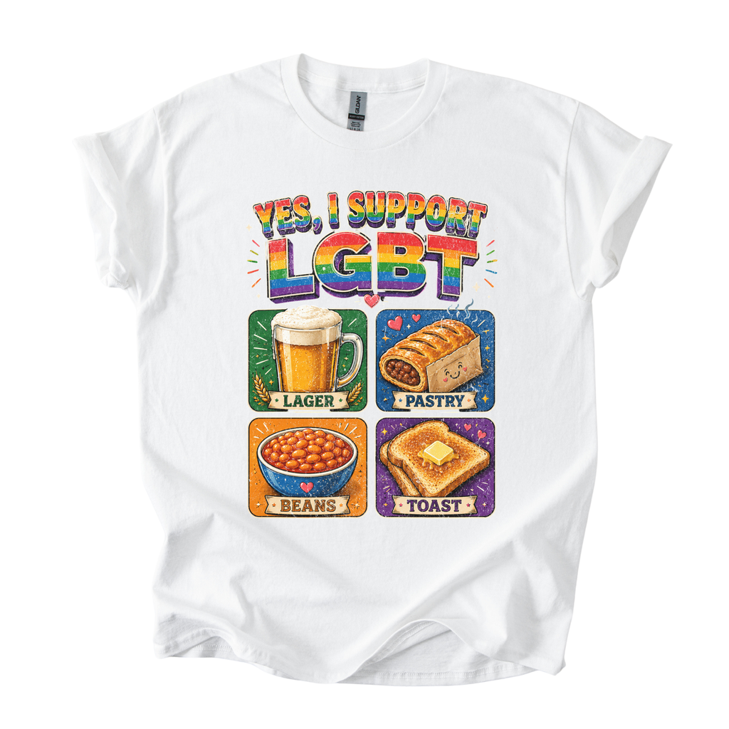 Yes I Support LGBT Shirt | Funny Rainbow Pride Graphic Tee